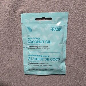Beginnings by HASK Coconut Oil Conditioning Treatment 1 fl oz 30 ml Hair Mask
